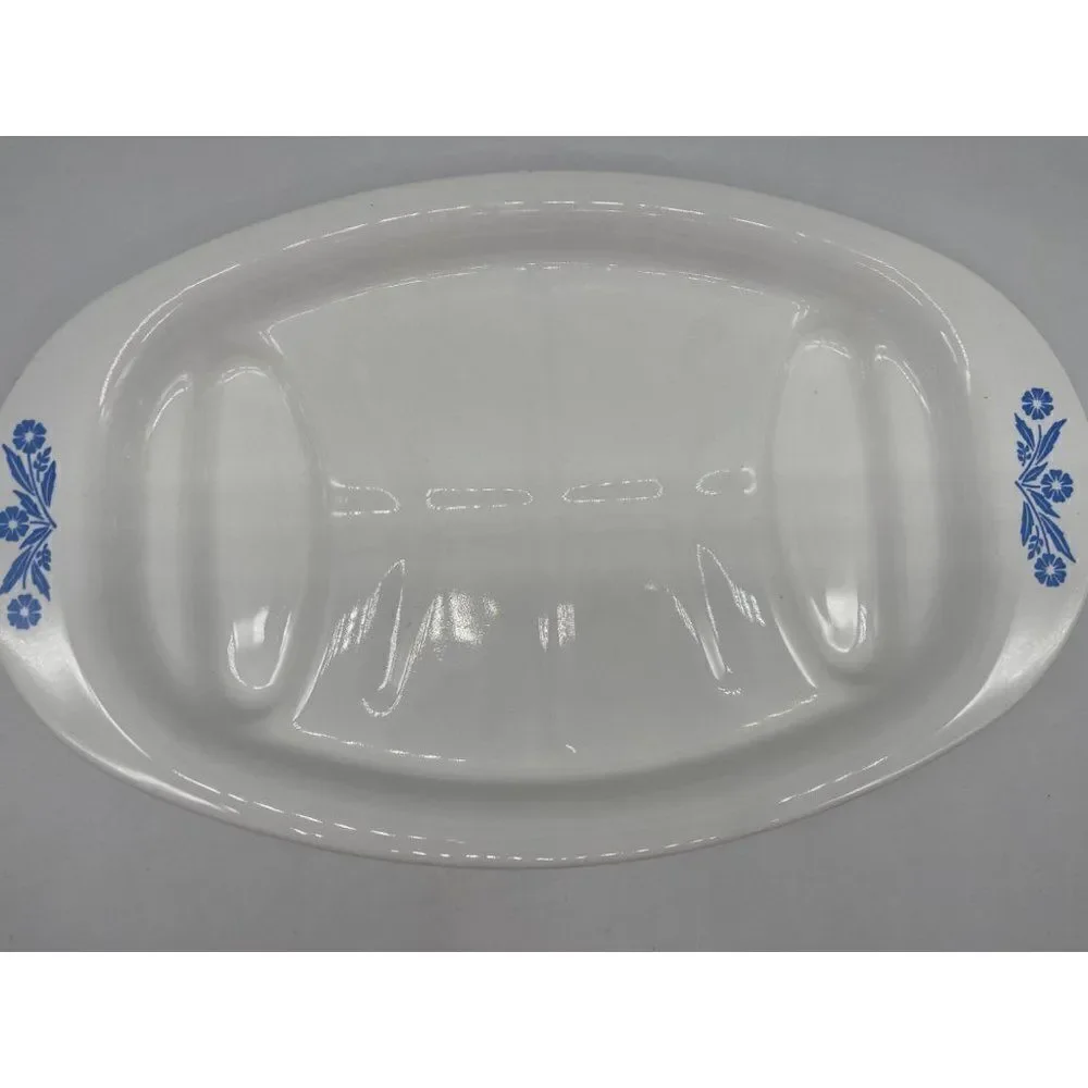 Vintage Corning Ware P-19 Blue Cornflower Platter